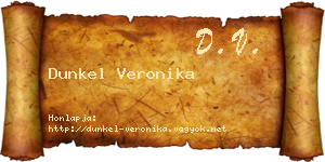 Dunkel Veronika névjegykártya